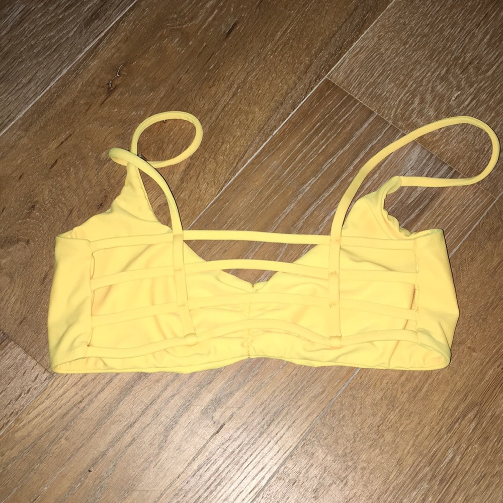 Yellow bikini top from San Lorenzo